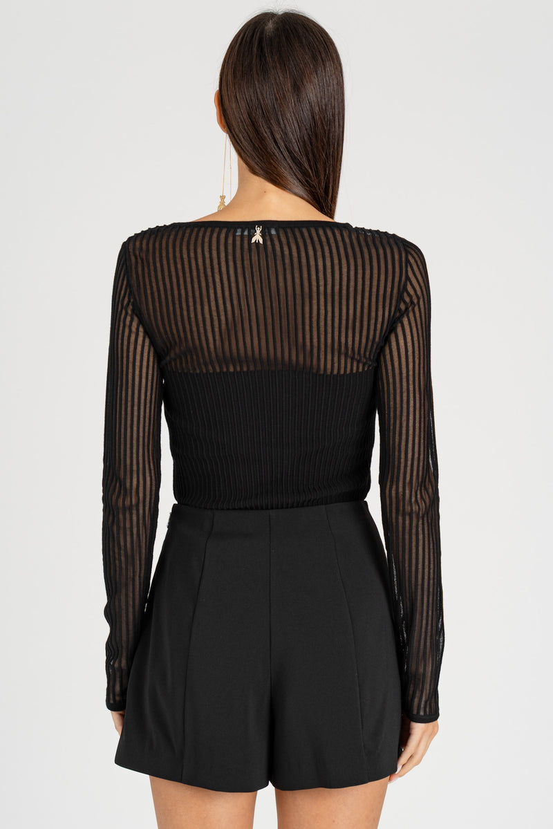 Maglia Coste Nero