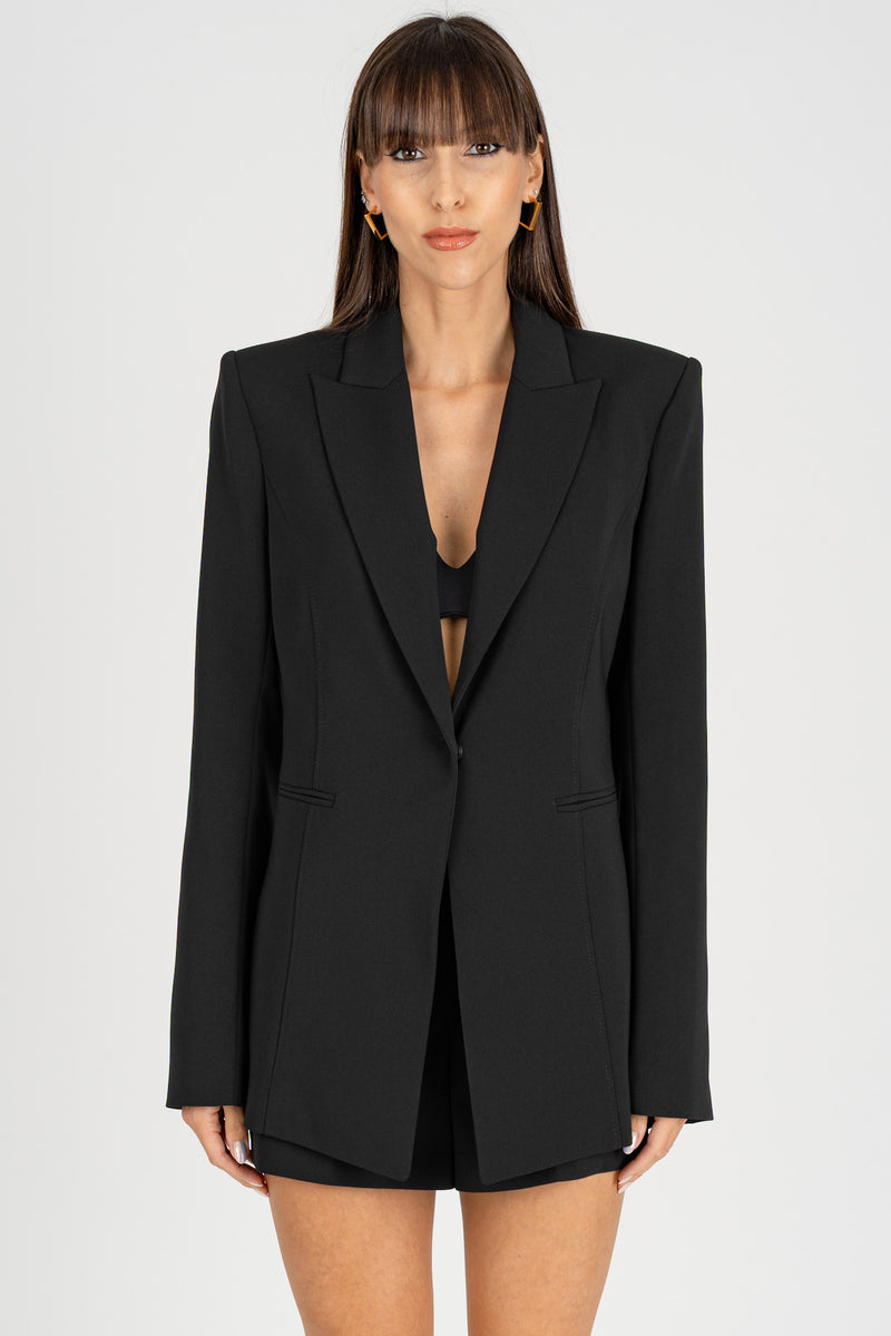 Giacca Blazer 1 Bottone Nero