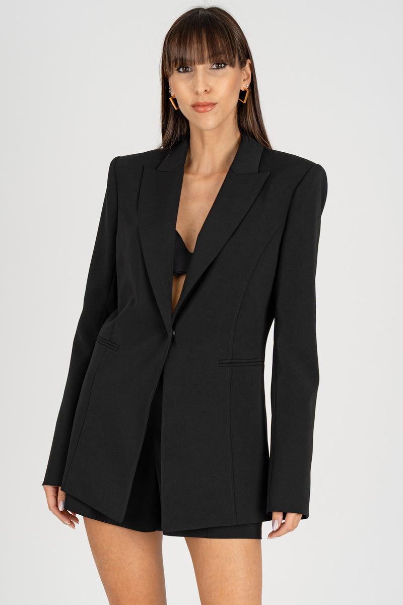 Giacca Blazer 1 Bottone Nero