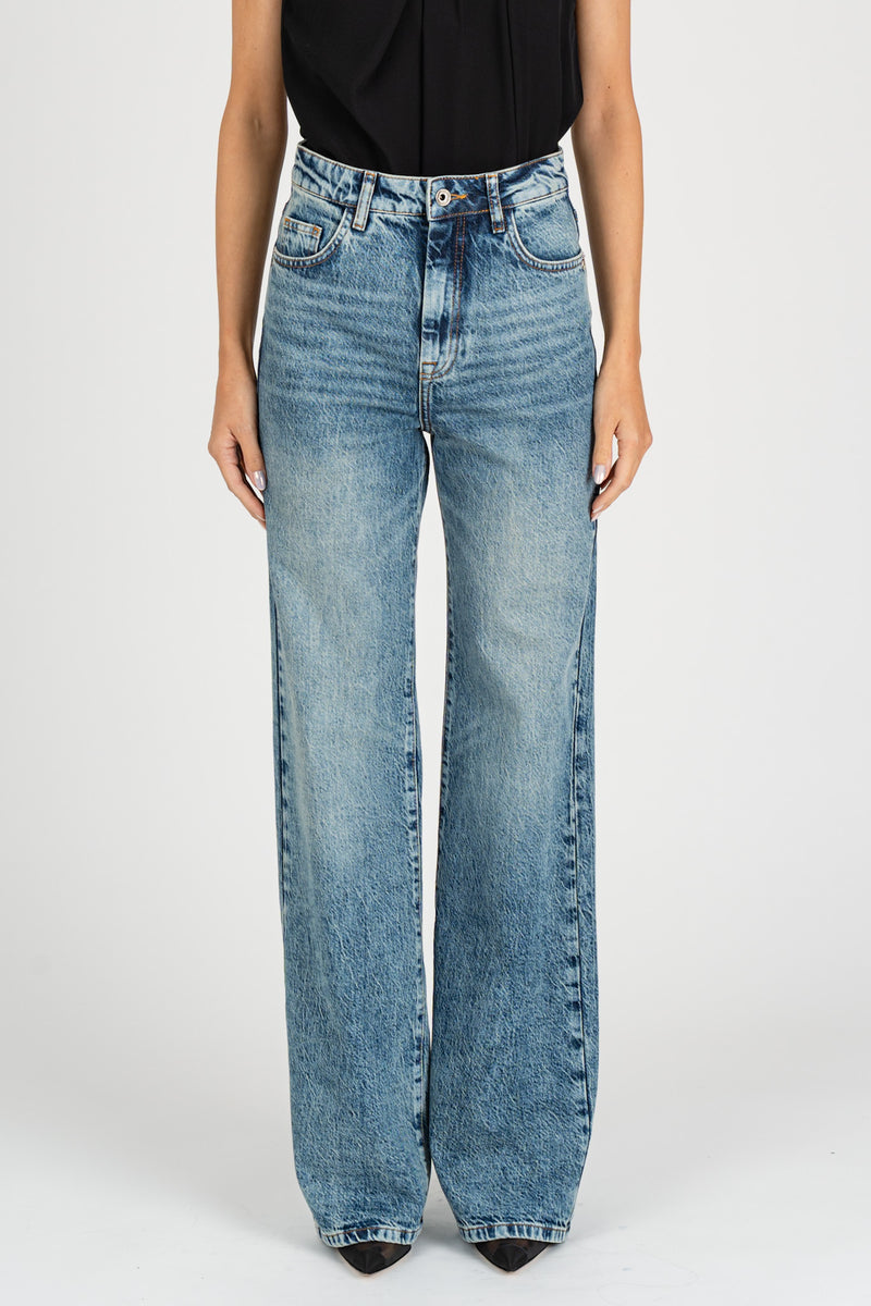 Jeans a Vita Alta Vintage Wash
