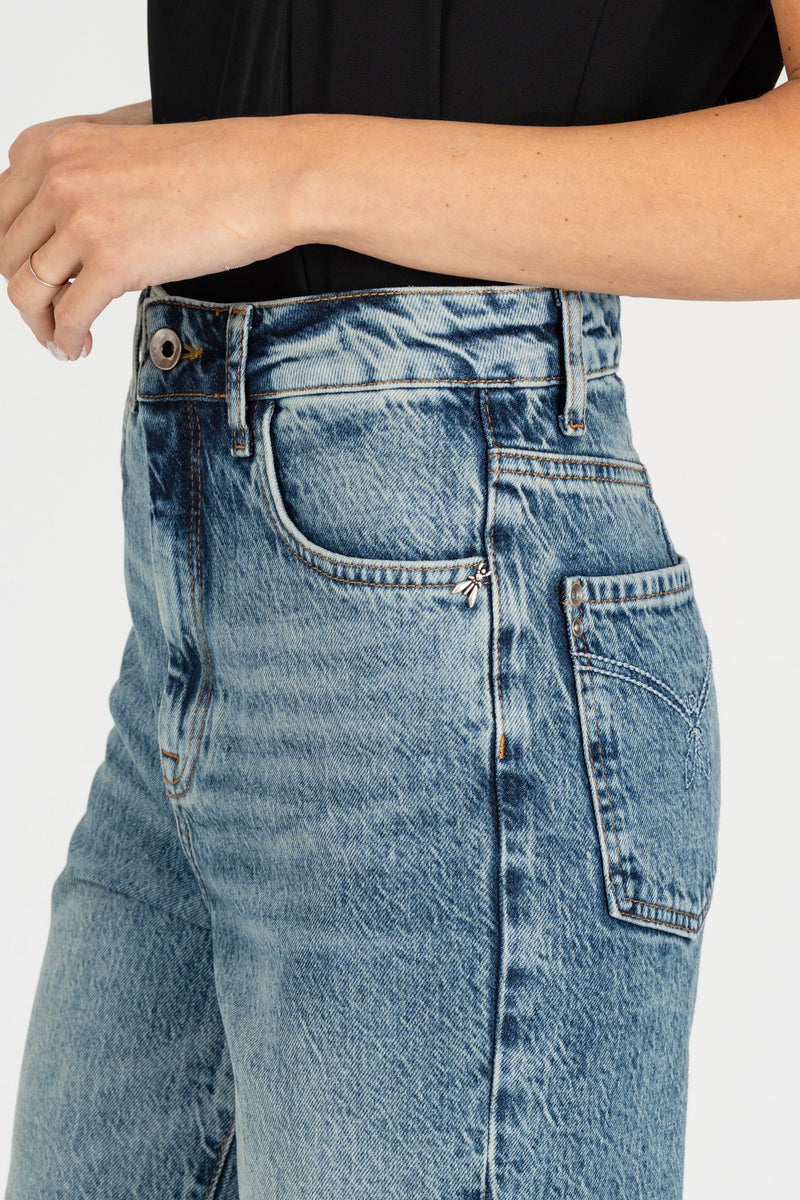 Jeans a Vita Alta Vintage Wash