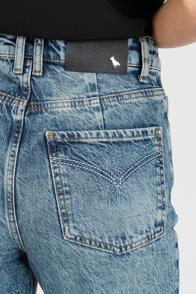 Jeans a Vita Alta Vintage Wash