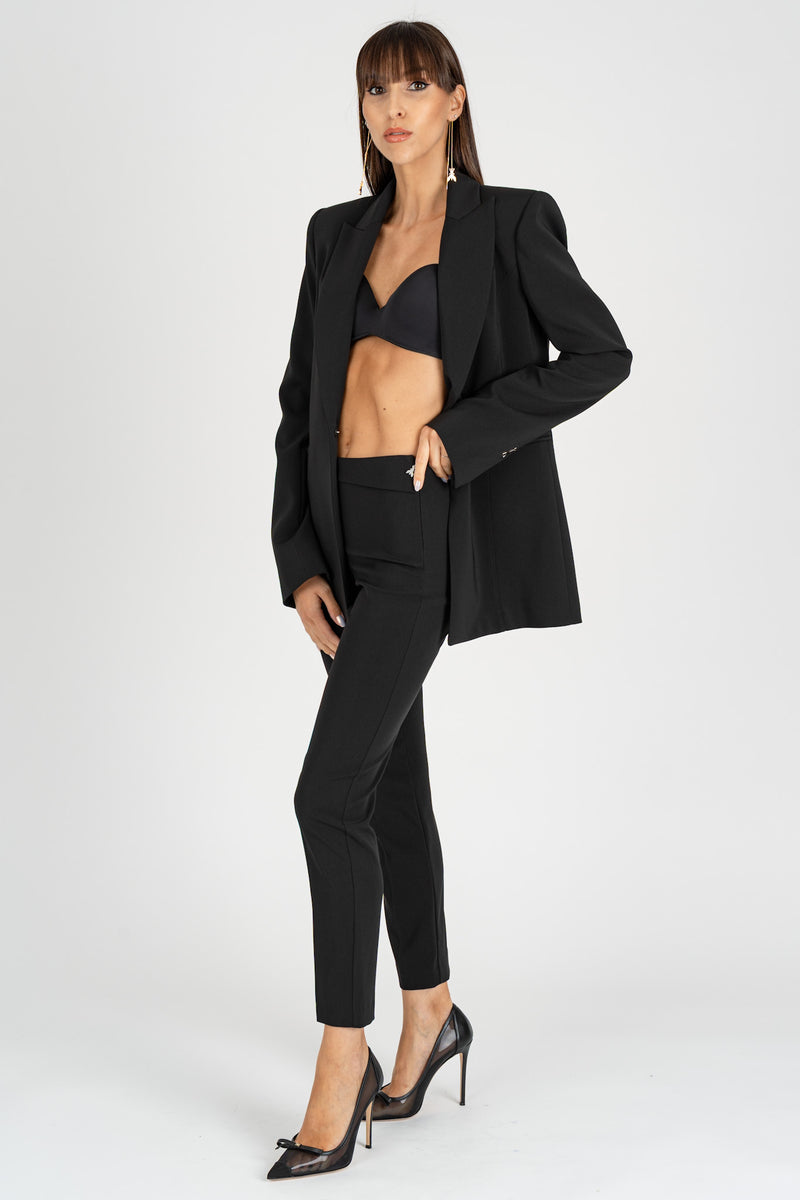 Pantalone a Sigaretta Nero