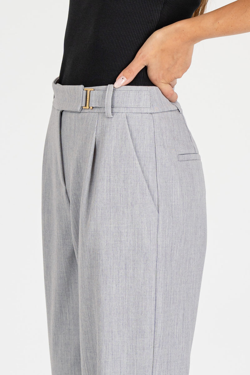 Pantalone Over Maschile Grigio Chiaro