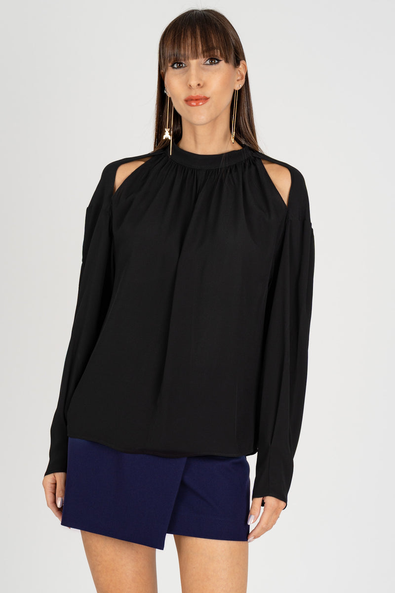 Camicia Cut-Out Nero