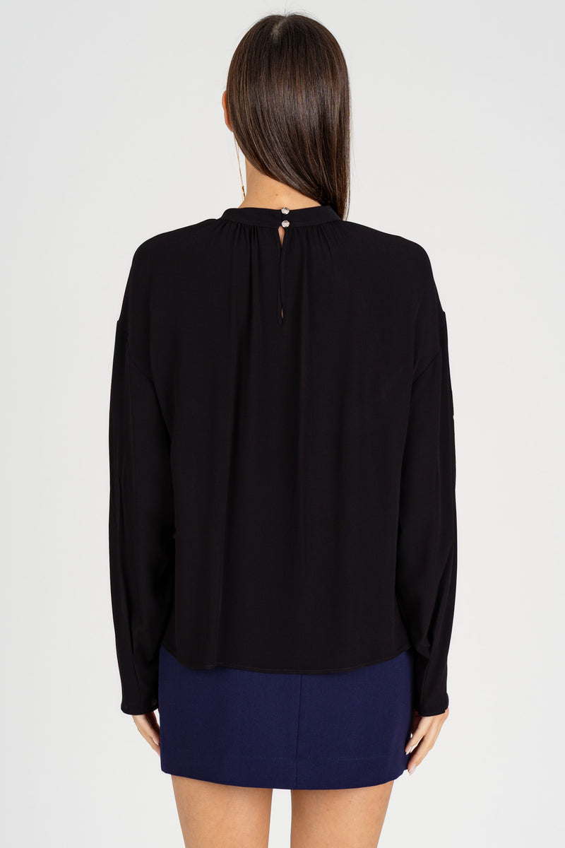 Camicia Cut-Out Nero
