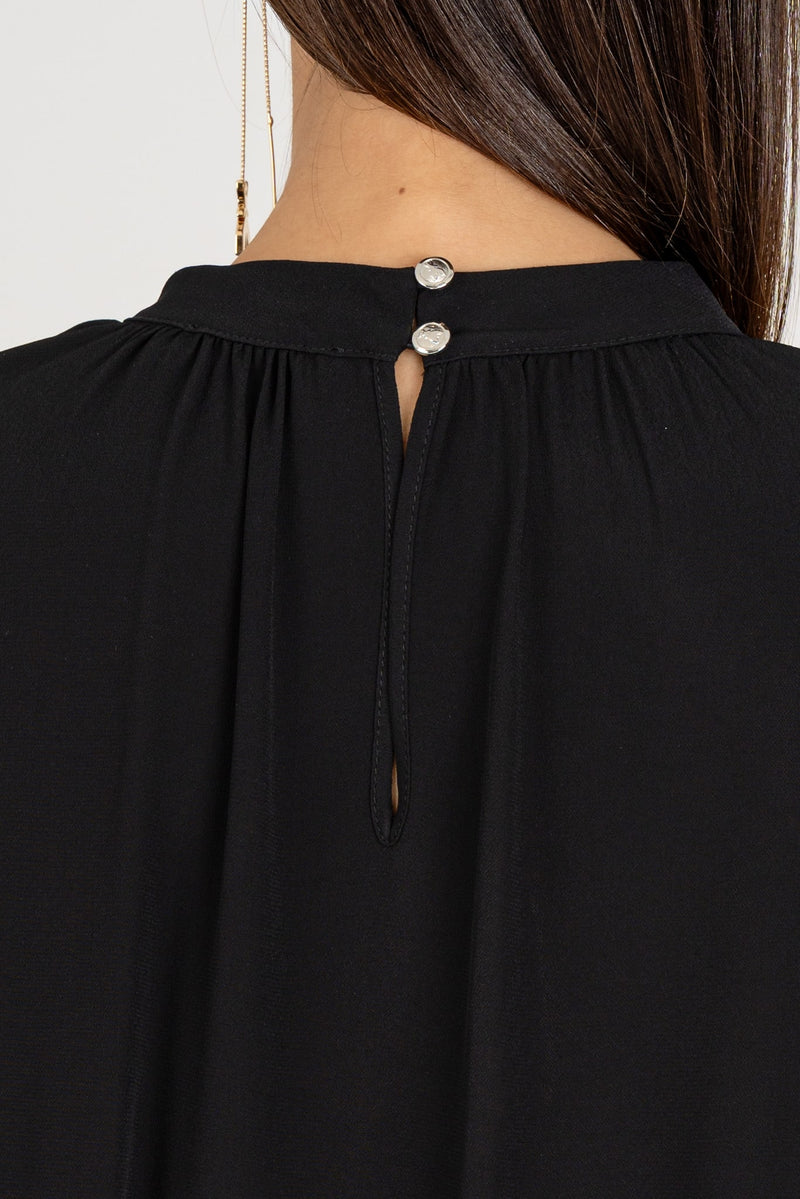 Camicia Cut-Out Nero