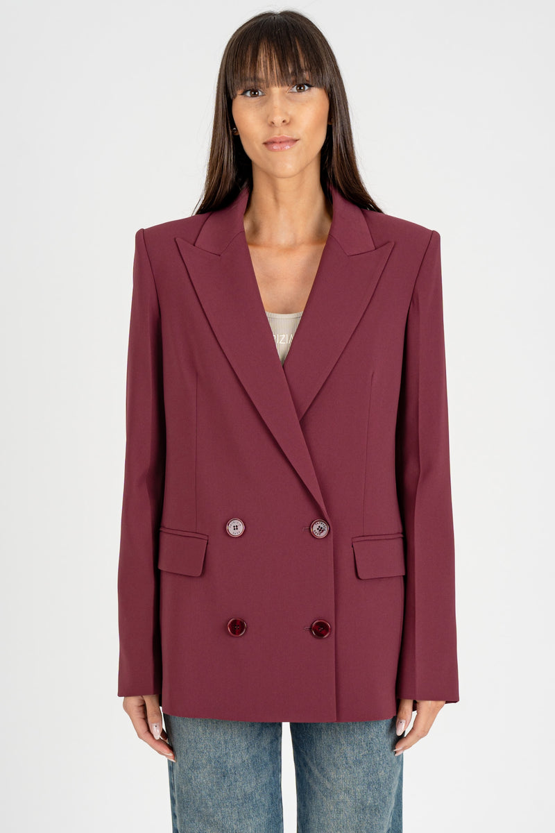 Giacca Blazer essential Plum Elixir