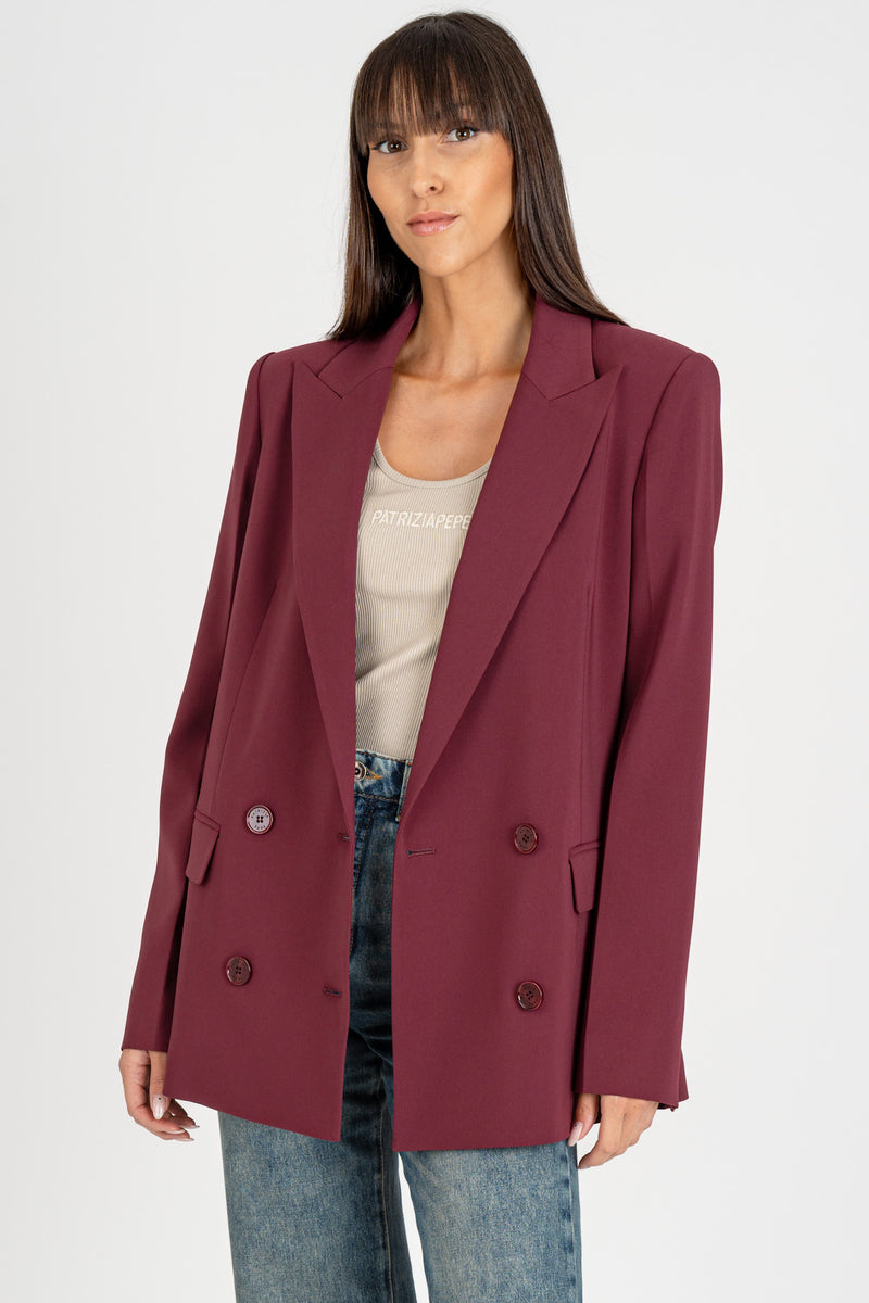 Giacca Blazer essential Plum Elixir