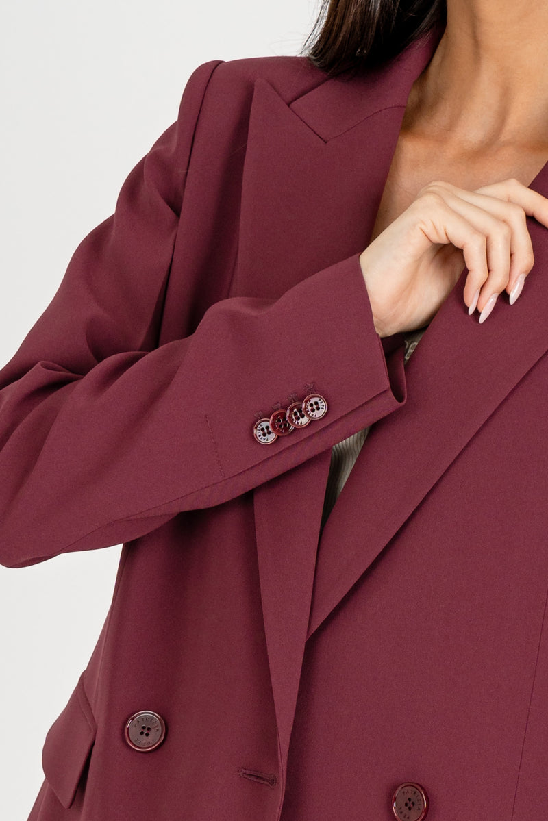 Giacca Blazer essential Plum Elixir