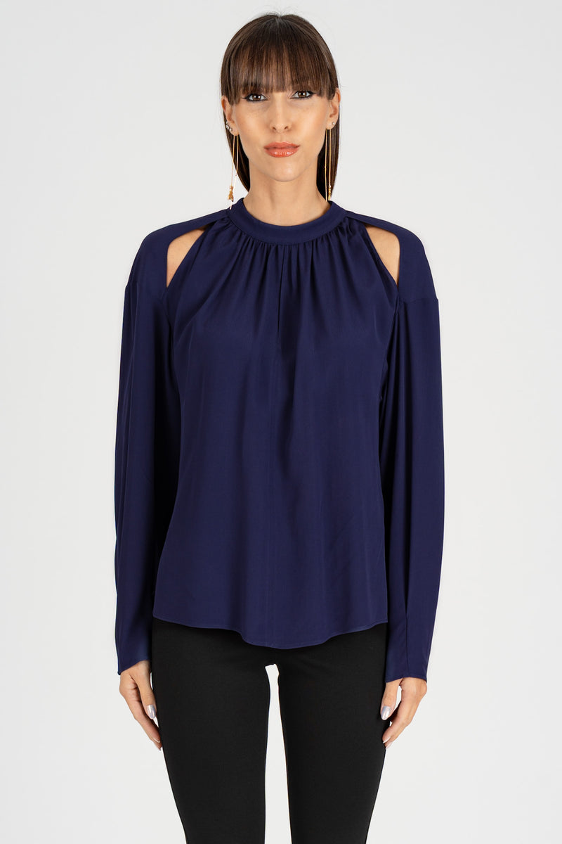 Camicia Cut-Out Evening Blue