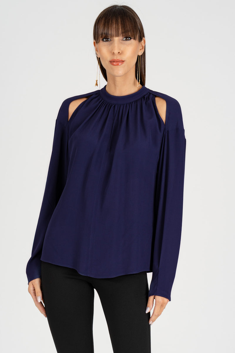 Camicia Cut-Out Evening Blue