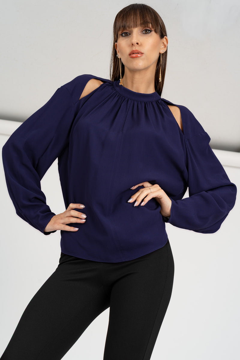 Camicia Cut-Out Evening Blue