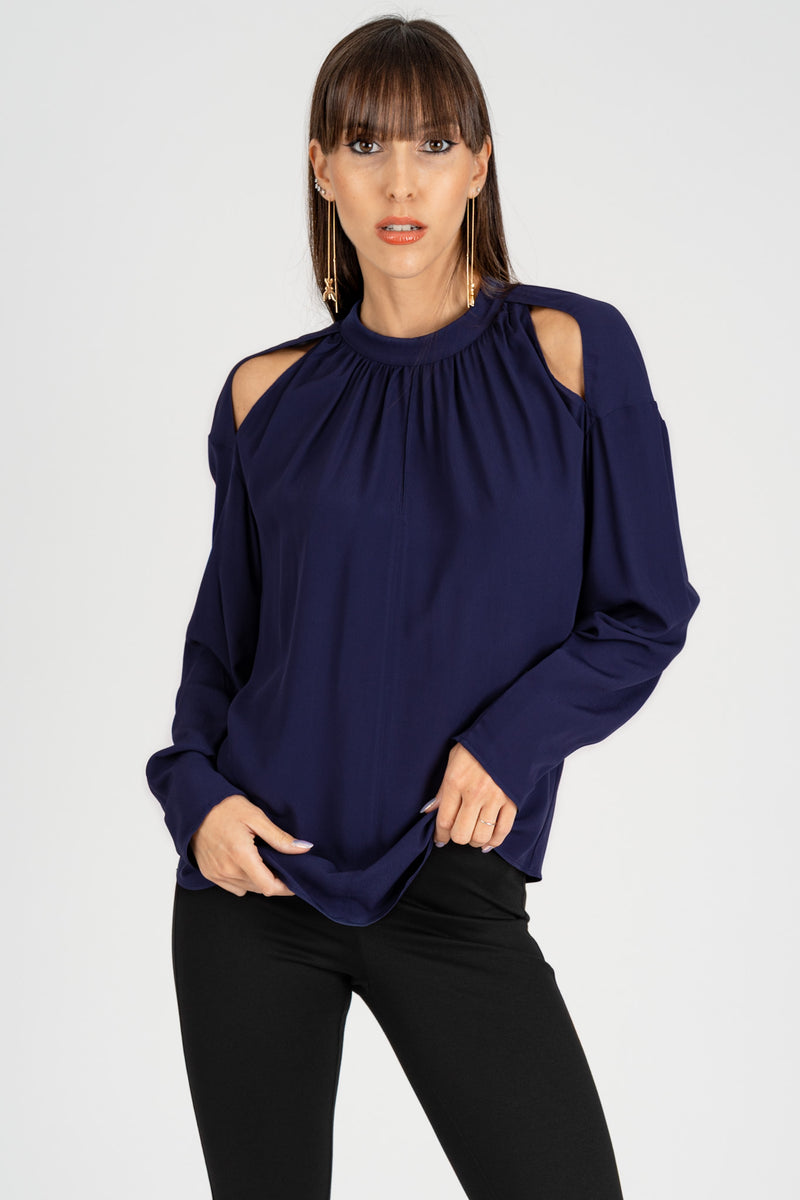 Camicia Cut-Out Evening Blue