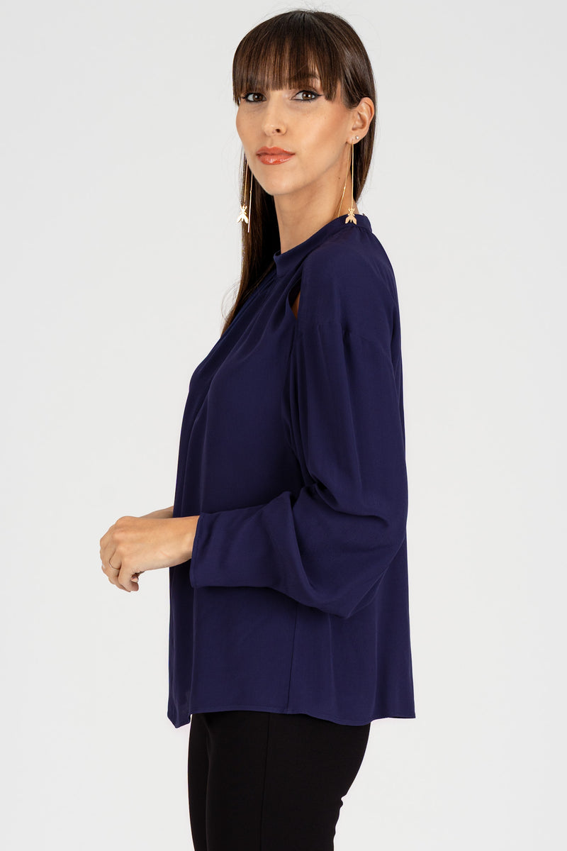 Camicia Cut-Out Evening Blue