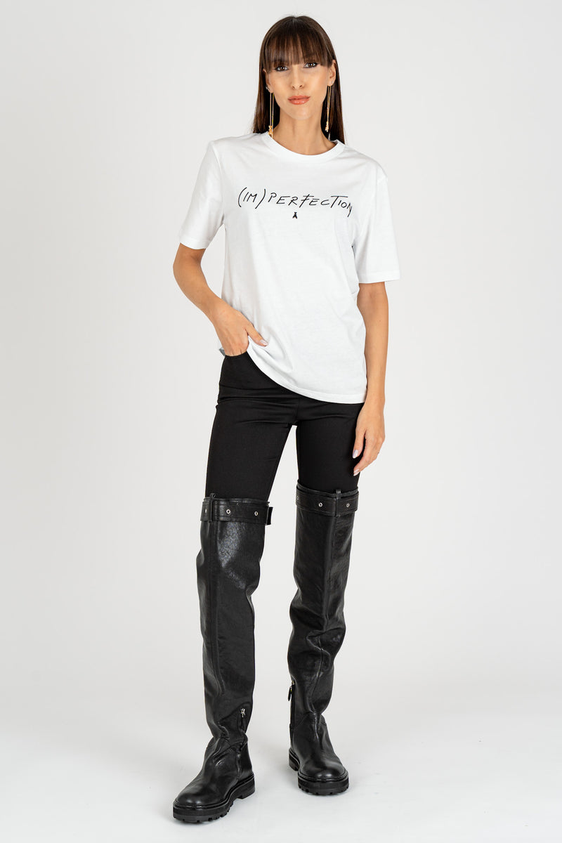 T-Shirt Stampa (IM) Perfection Bianco