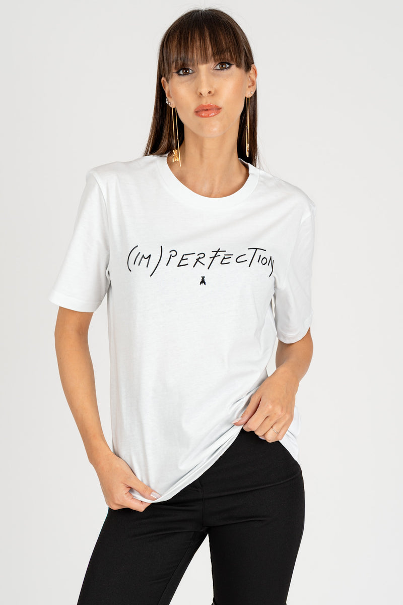 T-Shirt Stampa (IM) Perfection Bianco