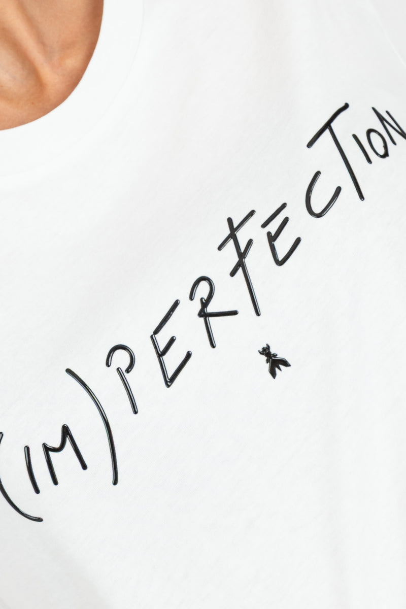 T-Shirt Stampa (IM) Perfection Bianco