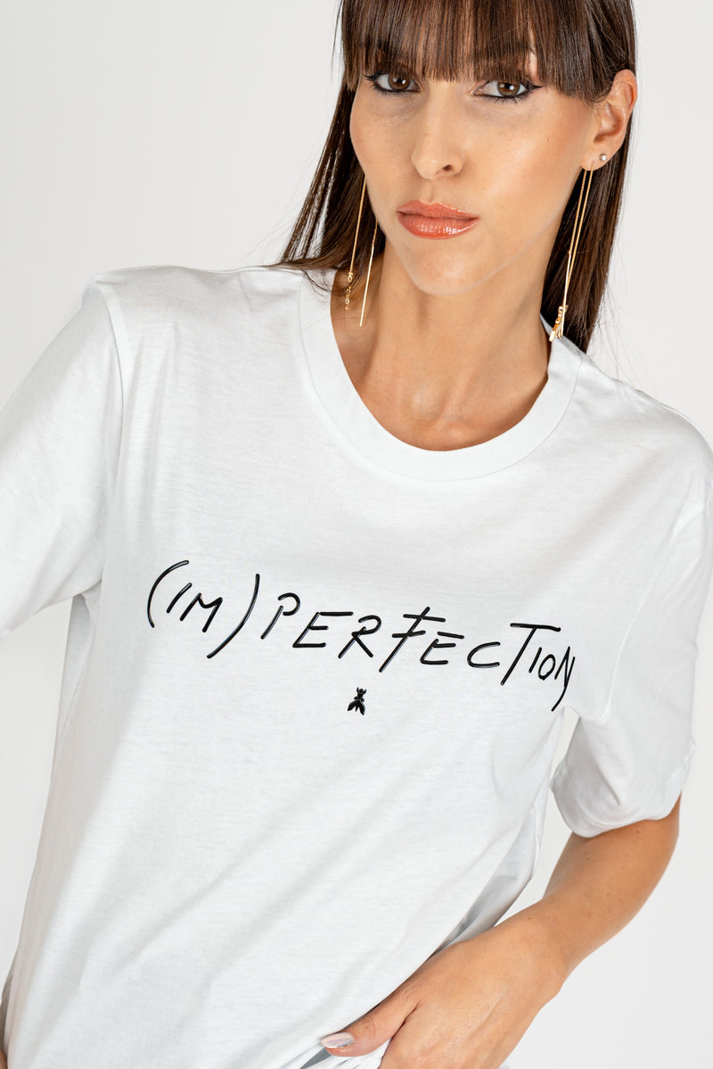 T-Shirt Stampa (IM) Perfection Bianco
