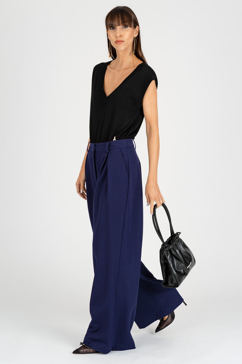 Pantalone Over Size Evening Blue