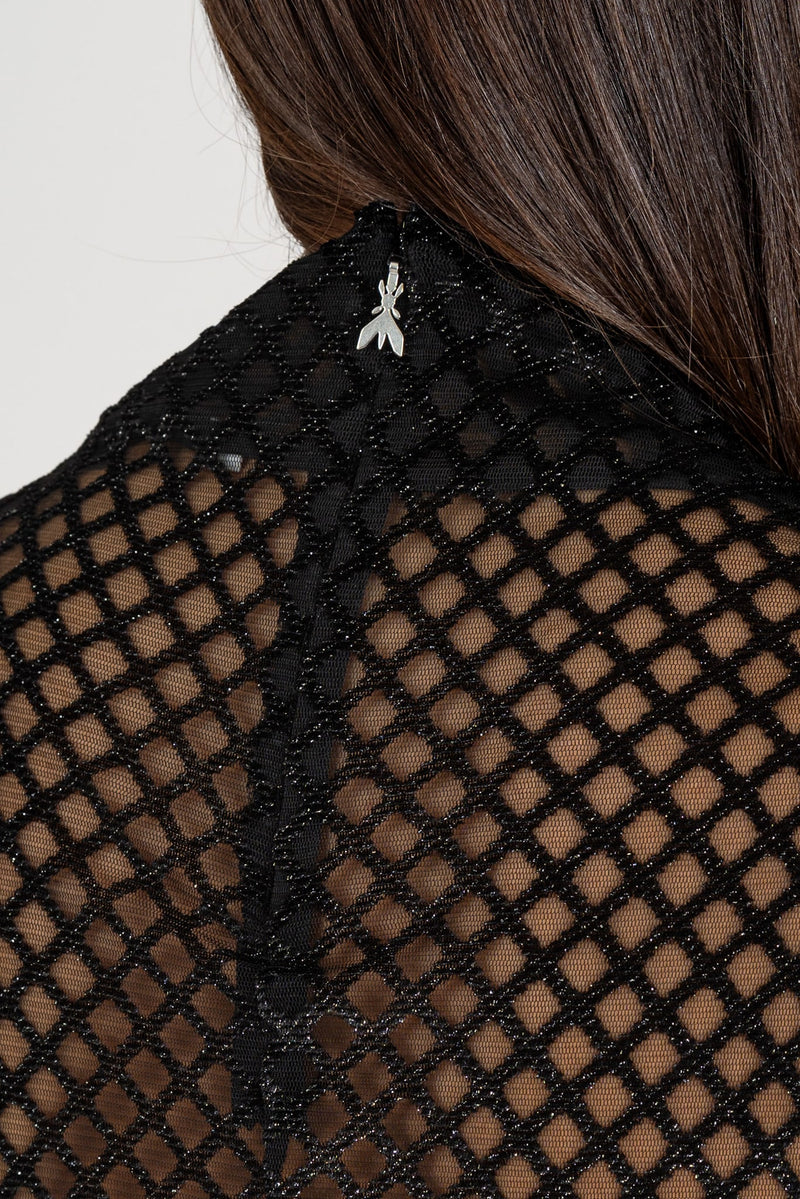 Maglia Rombi in Flock Black Net
