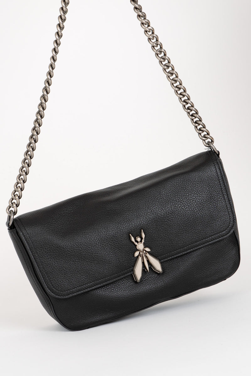 Borsa con Tracolla Catena Nero