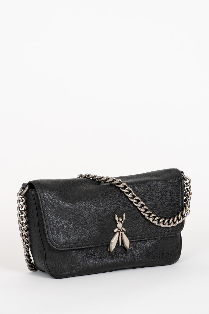 Borsa con Tracolla Catena Nero