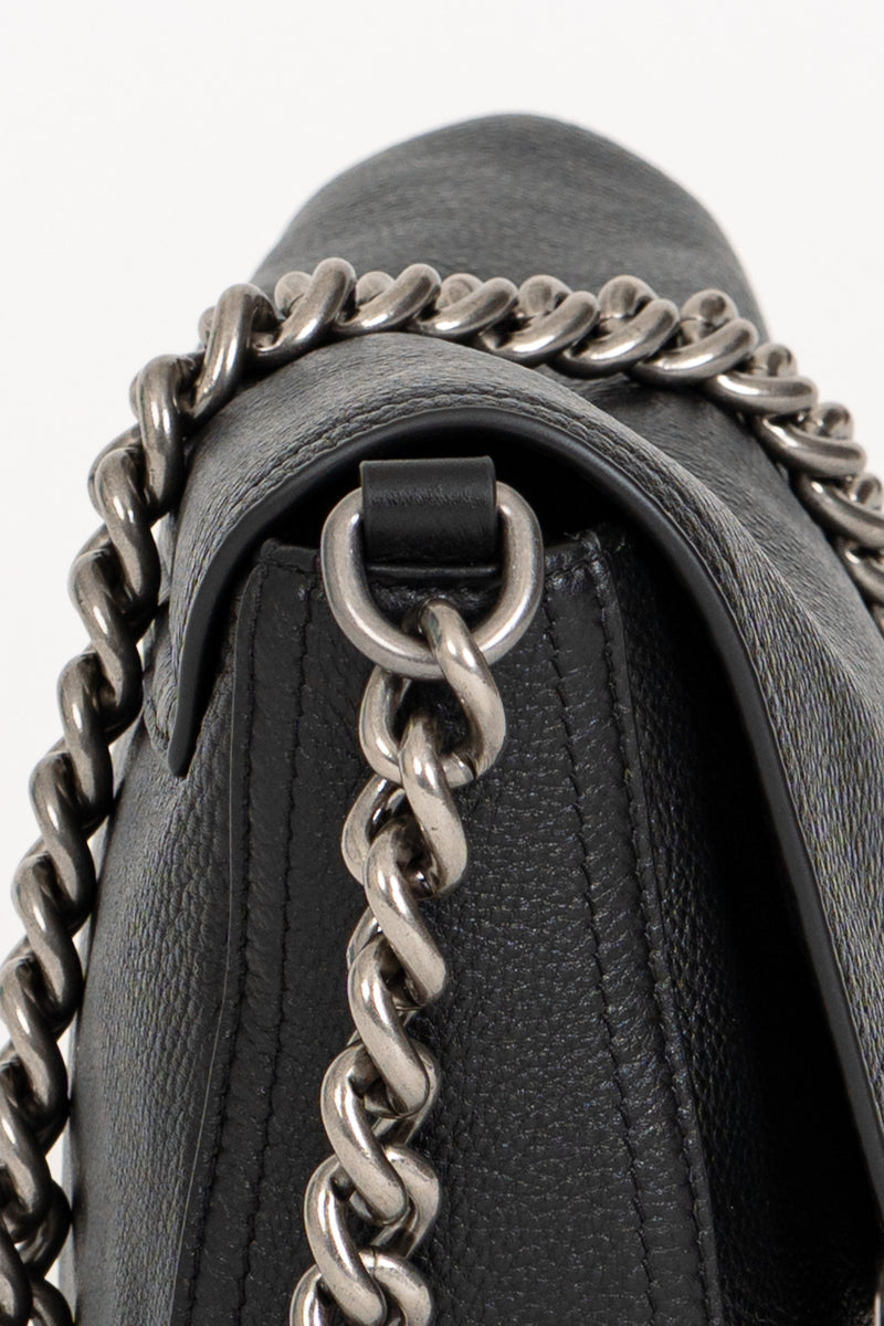 Borsa con Tracolla Catena Nero