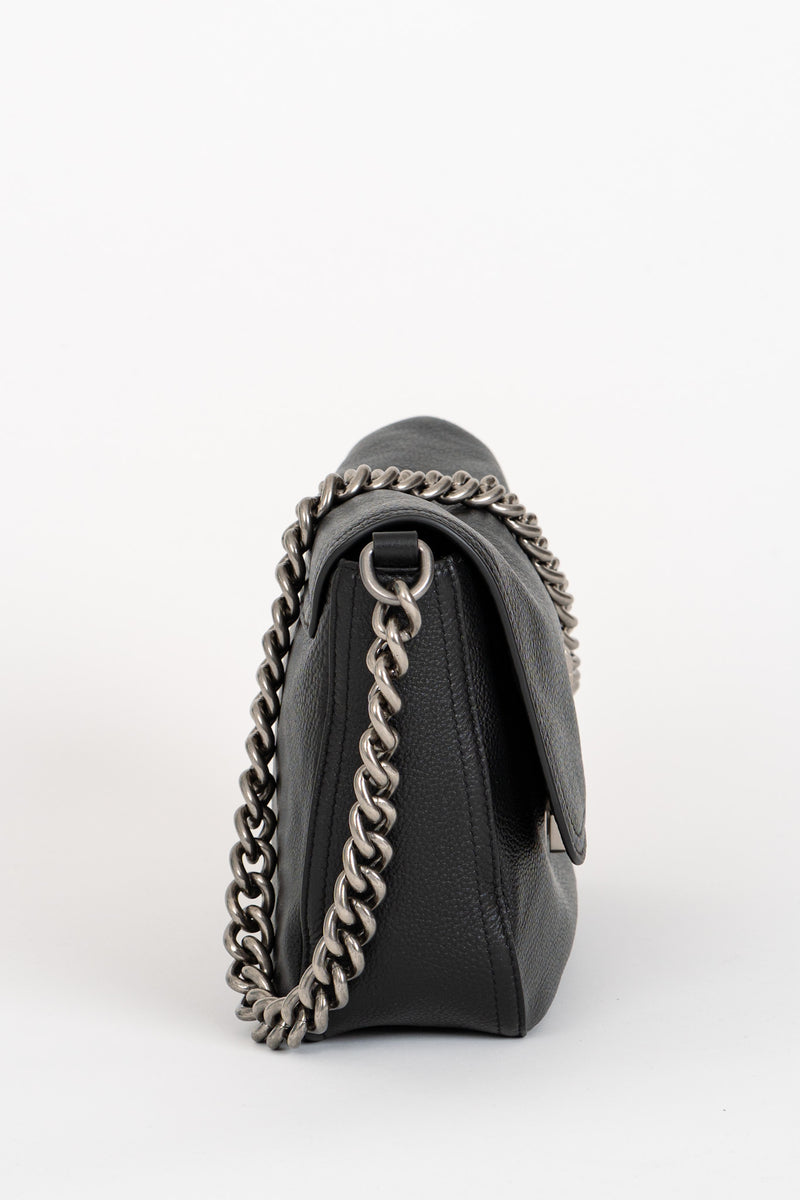 Borsa con Tracolla Catena Nero