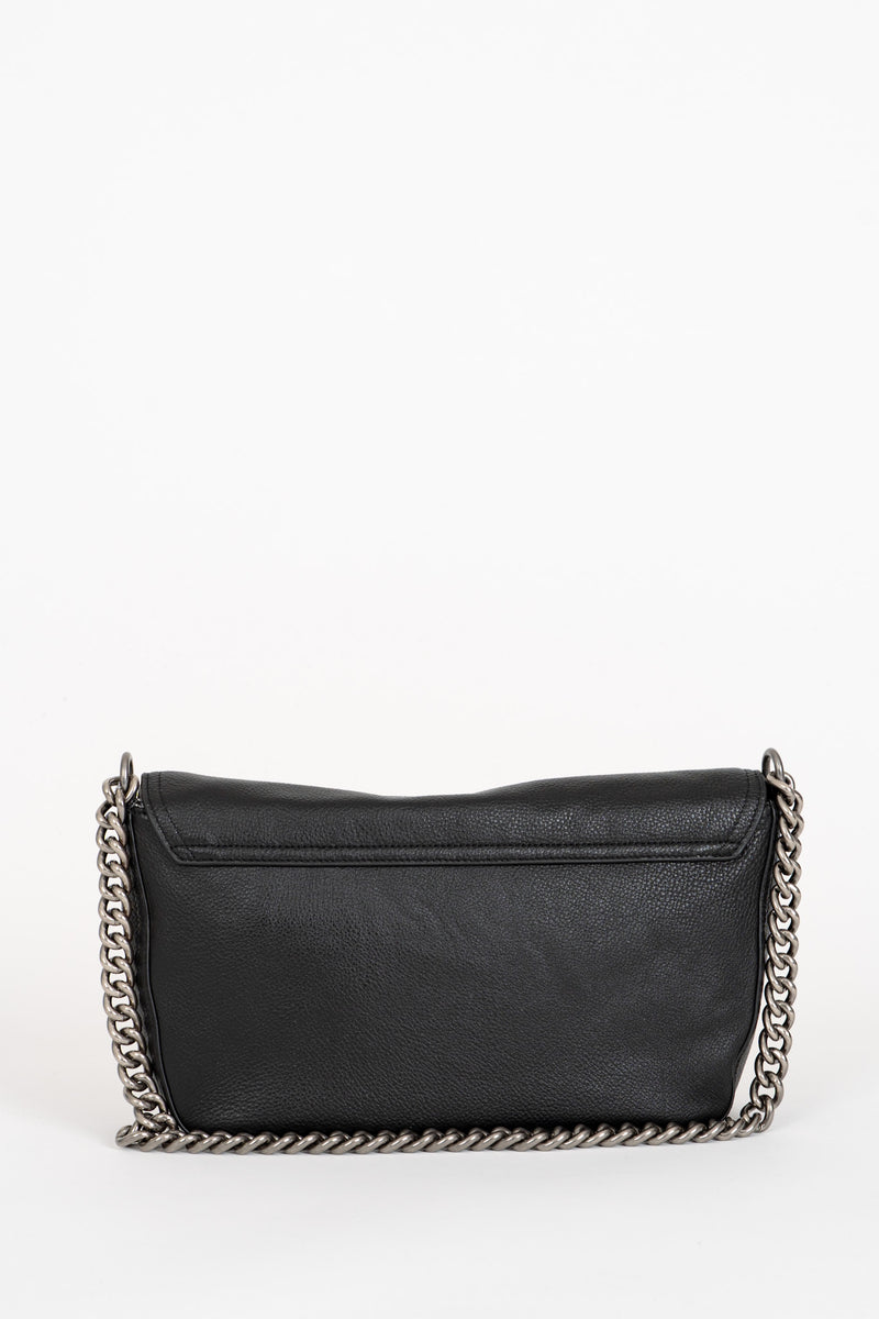 Borsa con Tracolla Catena Nero