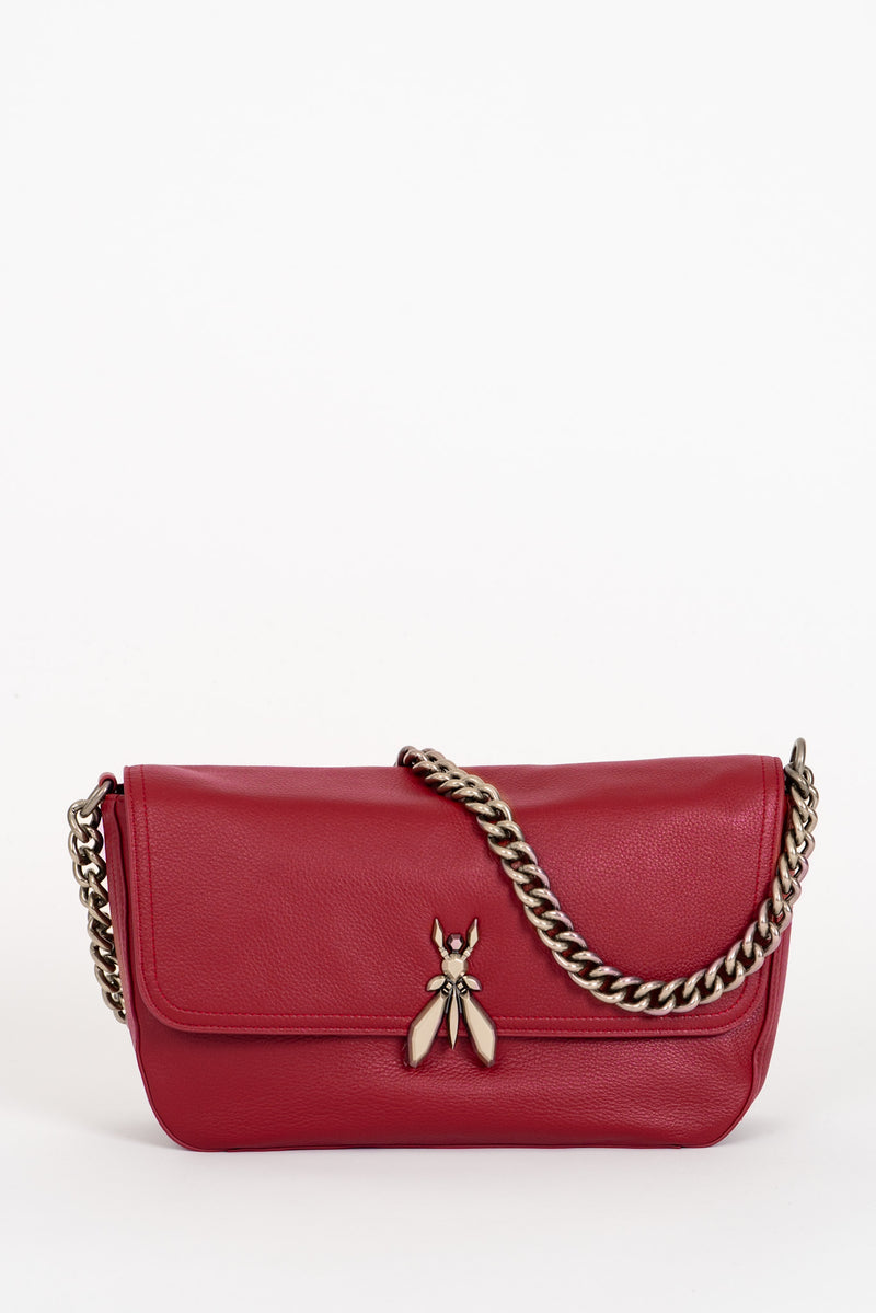 Borsa con Tracolla Catena Velvet Red