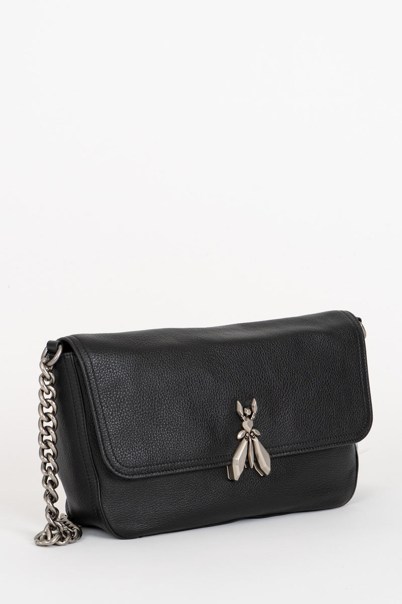 Borsa con Tracolla Catena Nero
