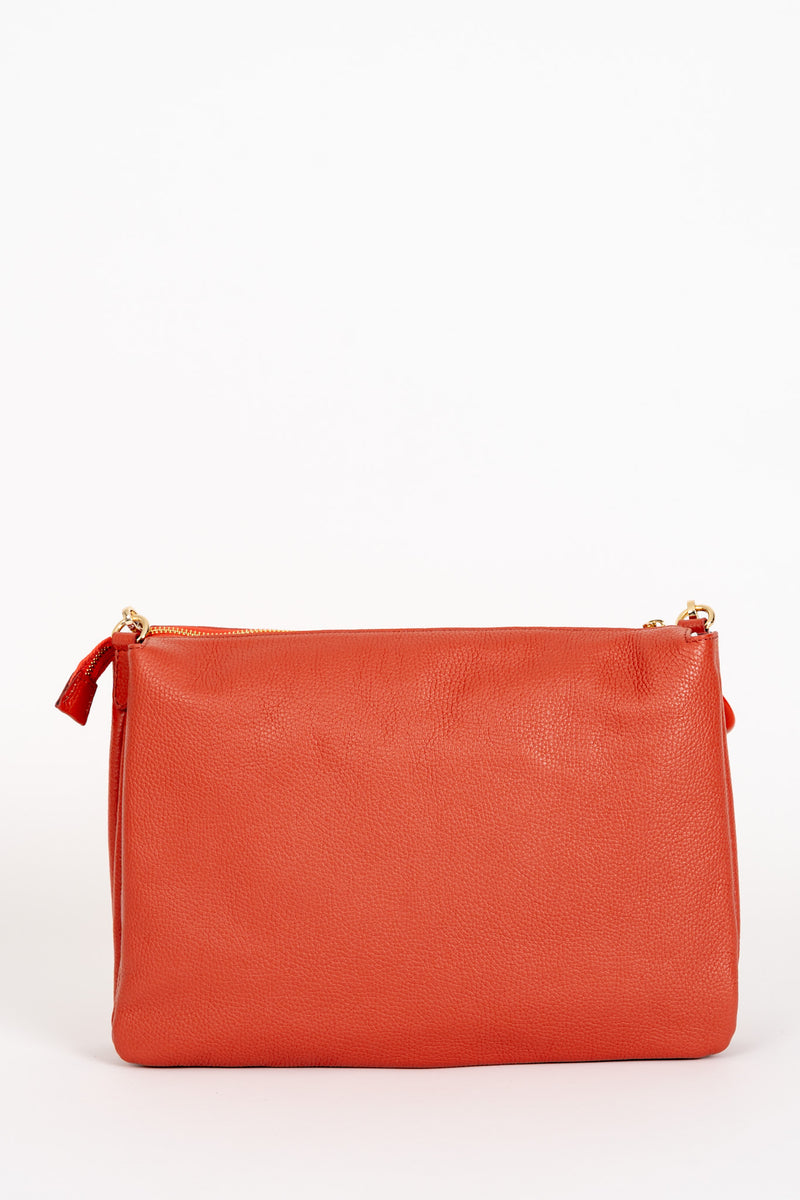 Borsa Tracolla Maxi Chain Arancio