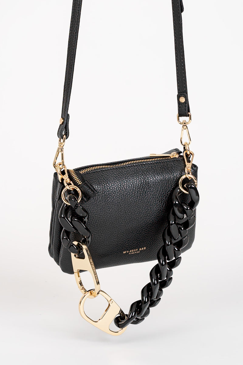 Borsa Tracolla Maxi Chain Nero