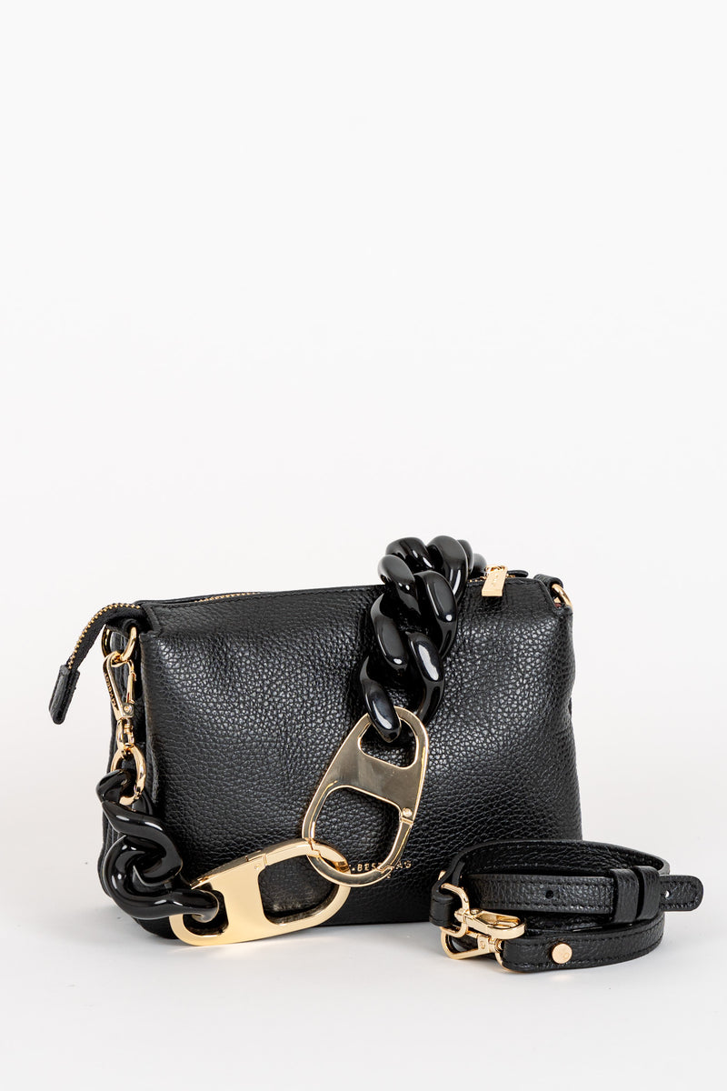 Borsa Tracolla Maxi Chain Nero