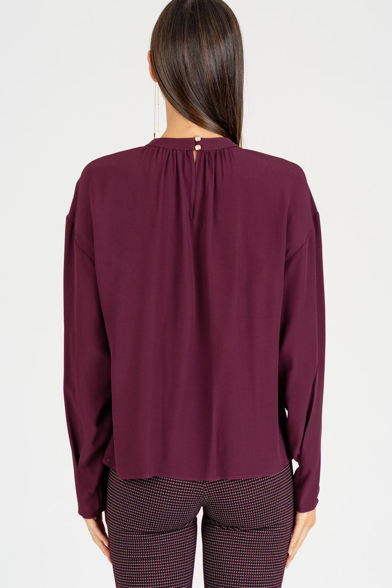 Camicia con Slash Purple Red