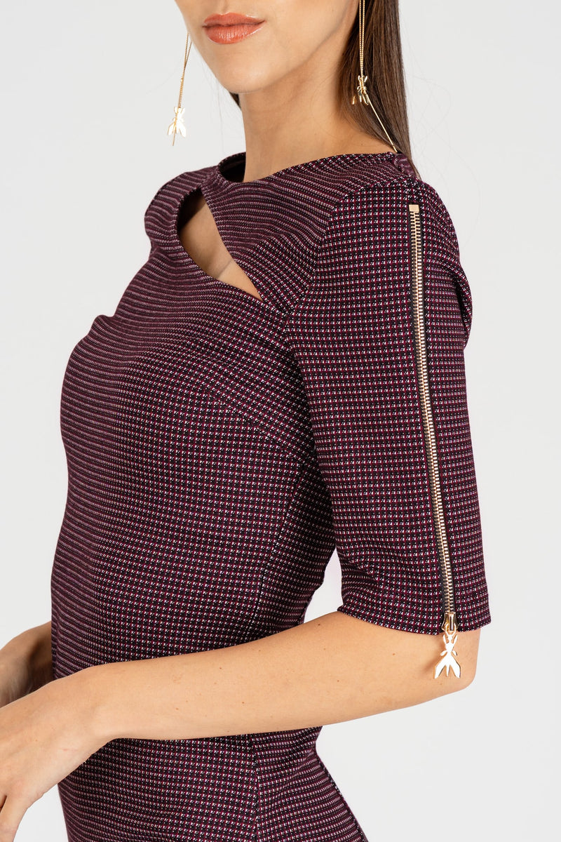 Abito Mini con Slash Purple Red PDP