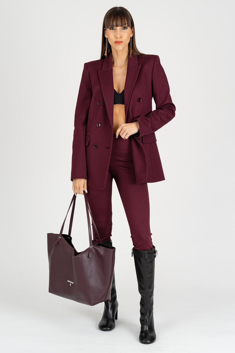 Giacca Doppio Petto Purple Red