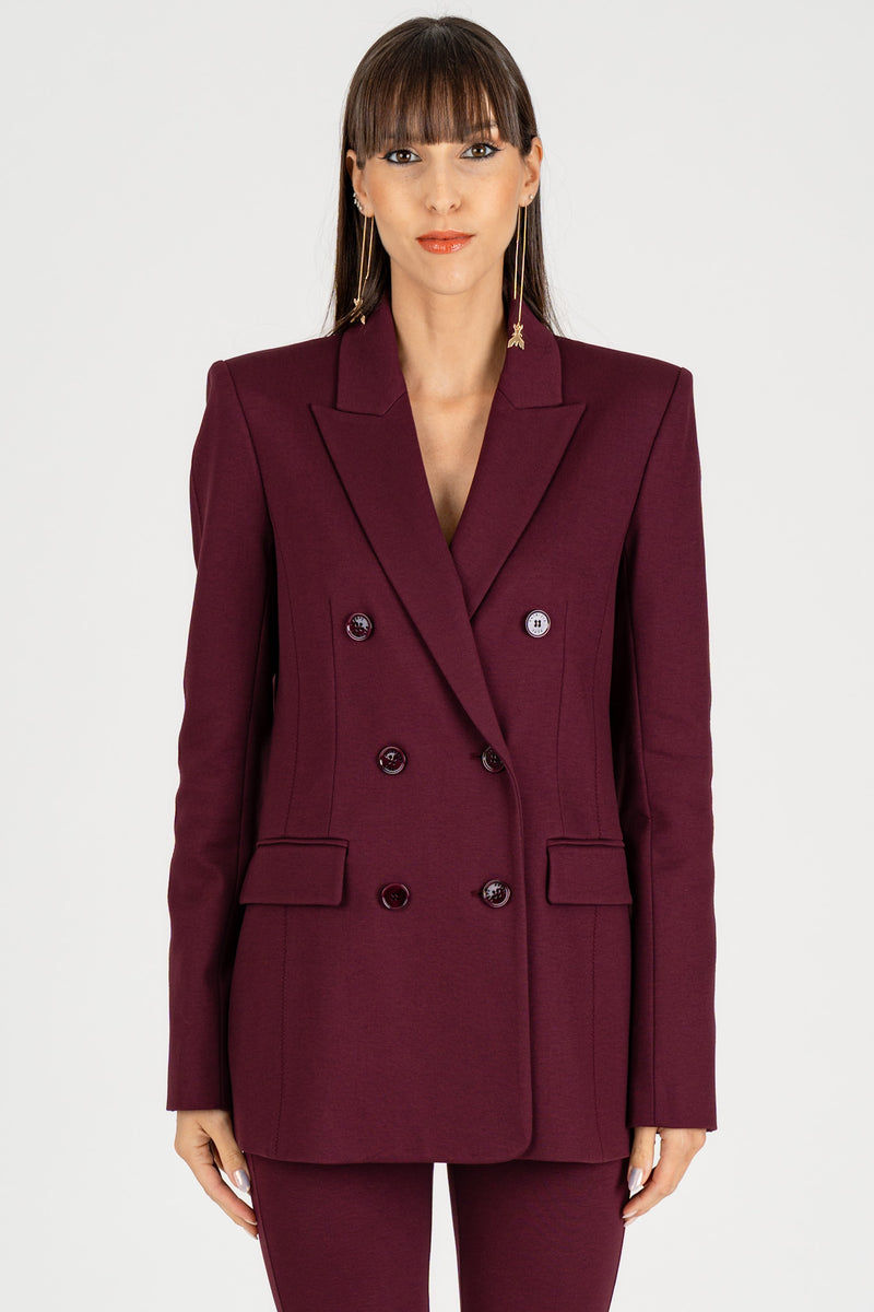 Giacca Doppio Petto Purple Red