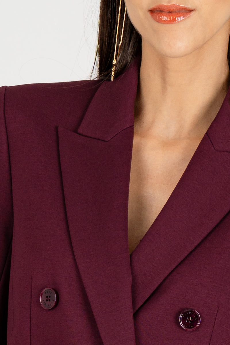 Giacca Doppio Petto Purple Red