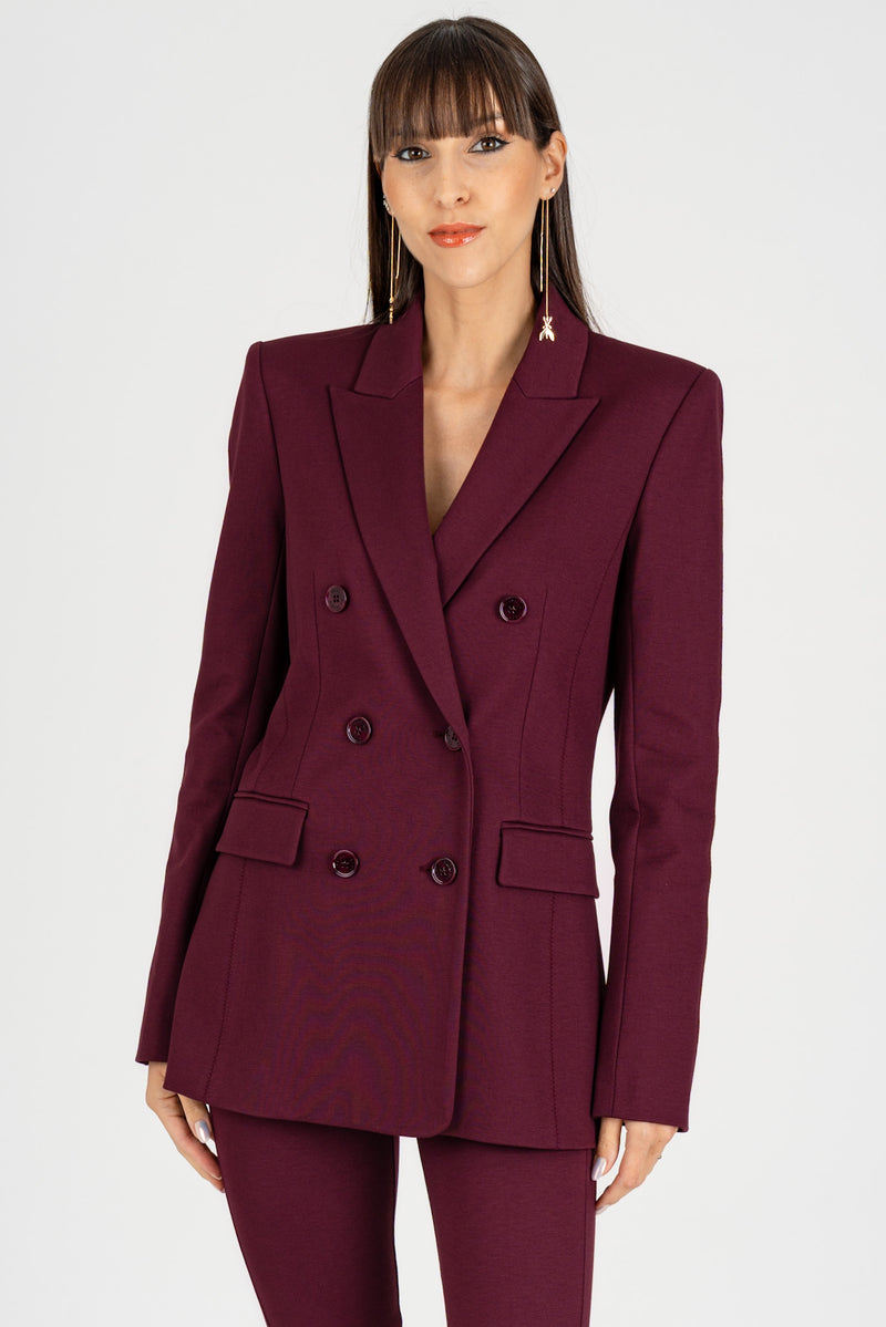 Giacca Doppio Petto Purple Red