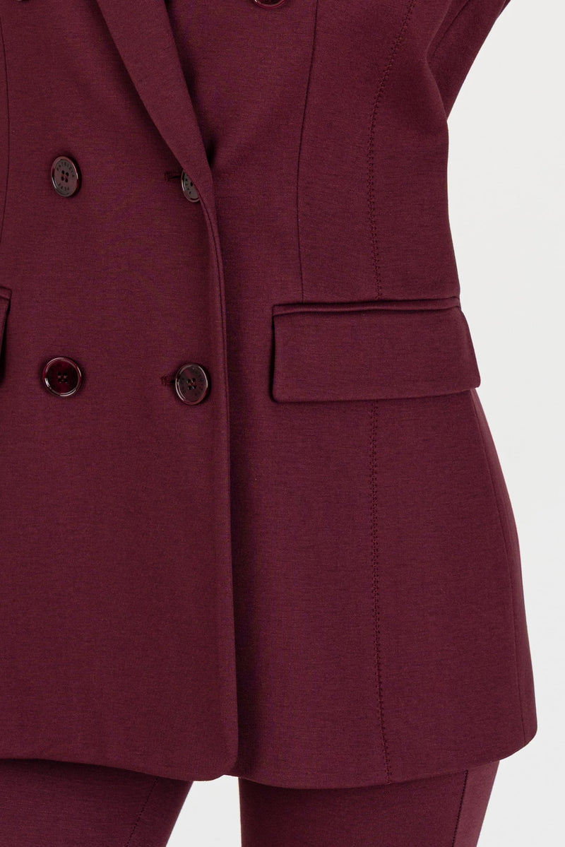 Giacca Doppio Petto Purple Red