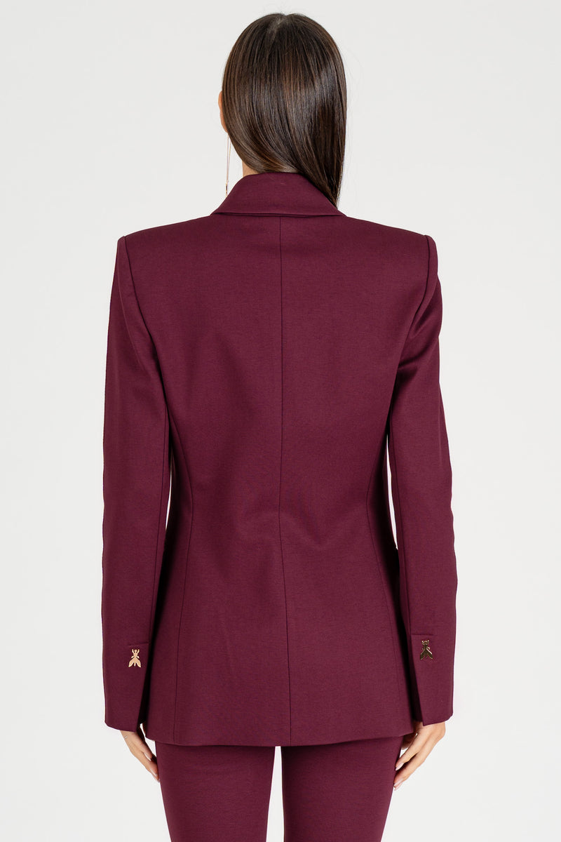 Giacca Doppio Petto Purple Red