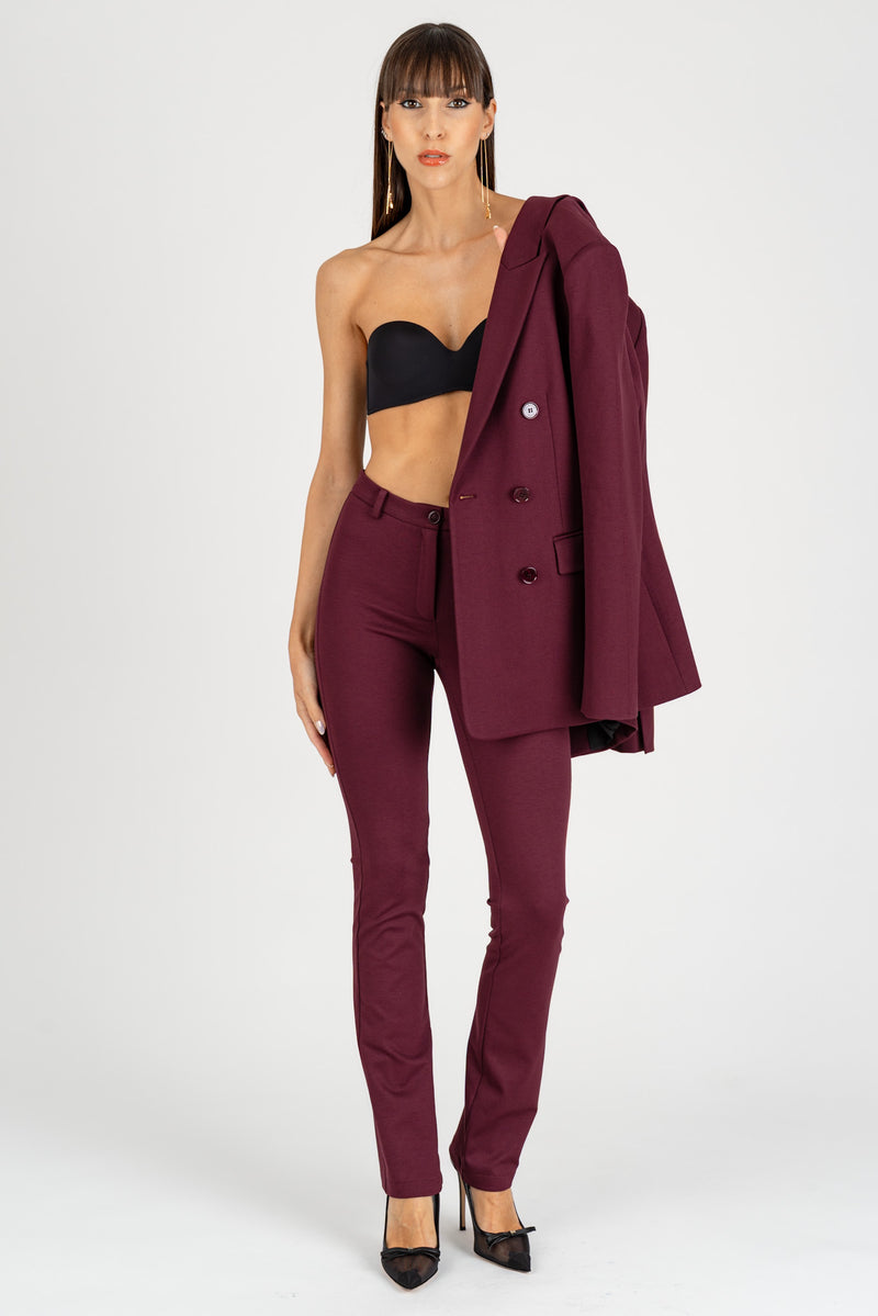 Pantalone Slim Purplr Red
