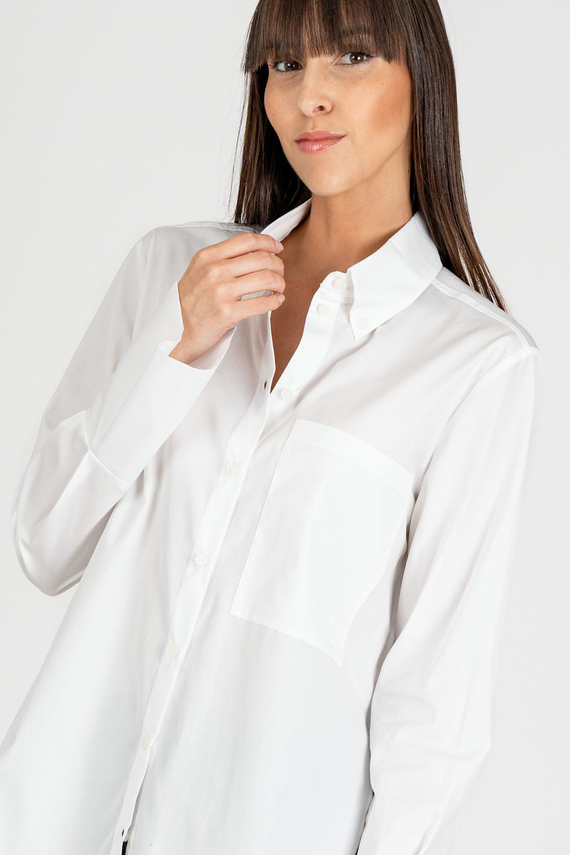 Camicia con Taschino Bianco Ottico