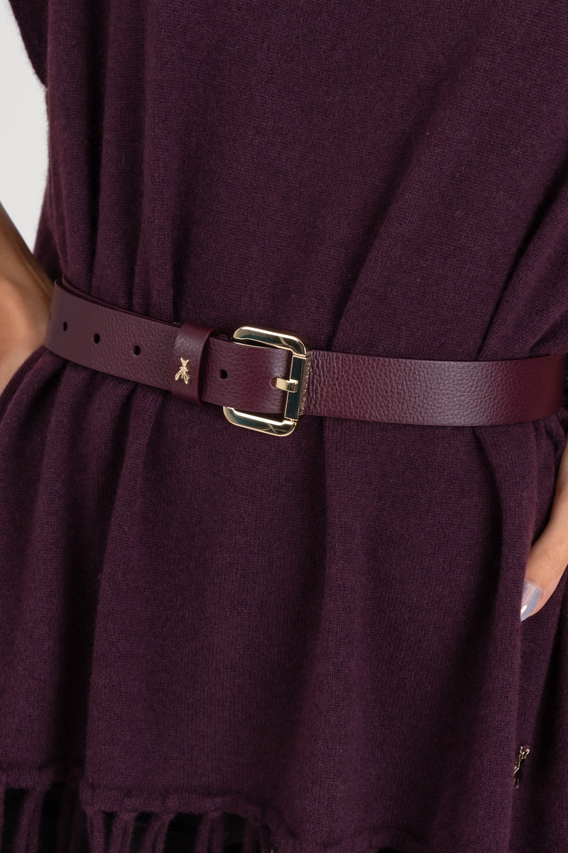 Cintura Fibbia a Rullo Purple Red