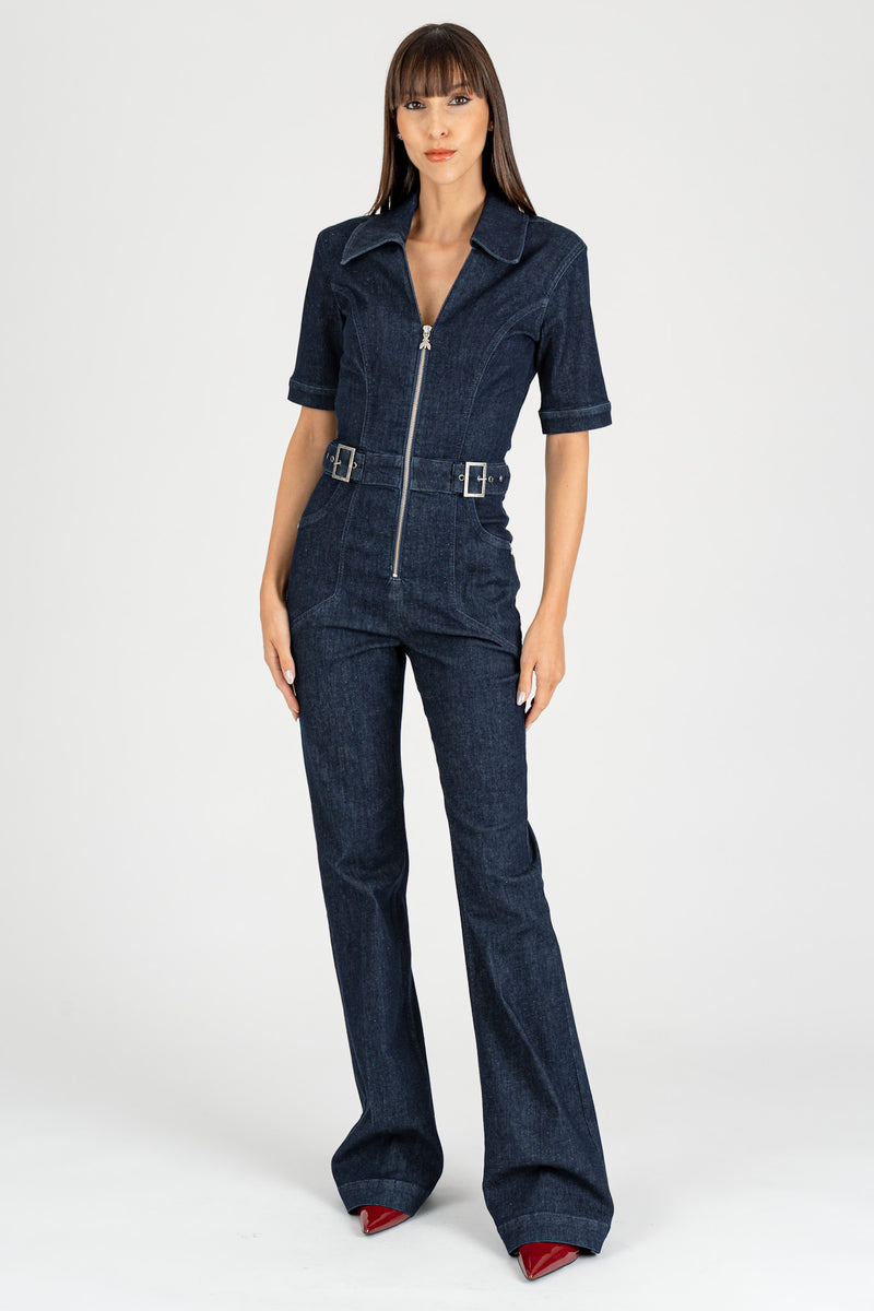 Tuta Jeans Stretch Blue Rise Wash