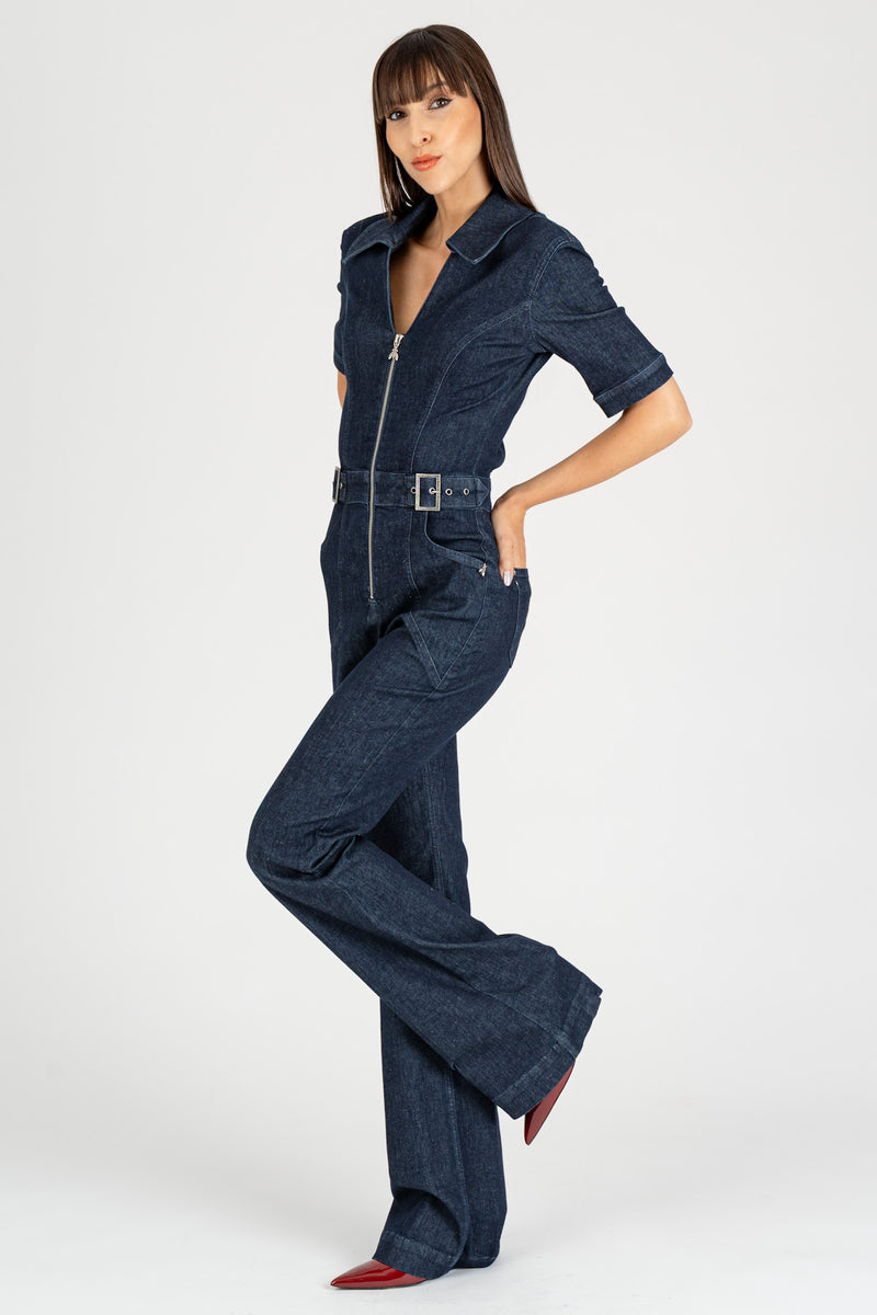 Tuta Jeans Stretch Blue Rise Wash