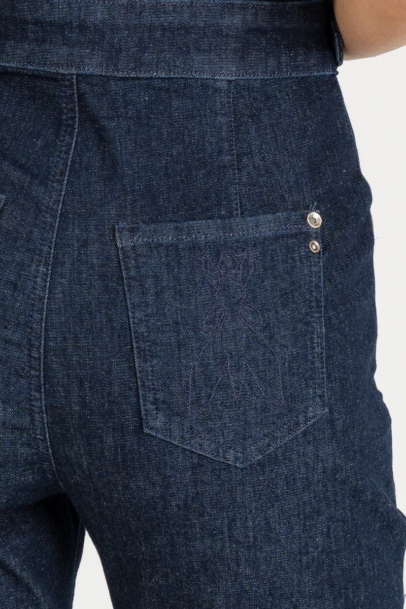 Tuta Jeans Stretch Blue Rise Wash