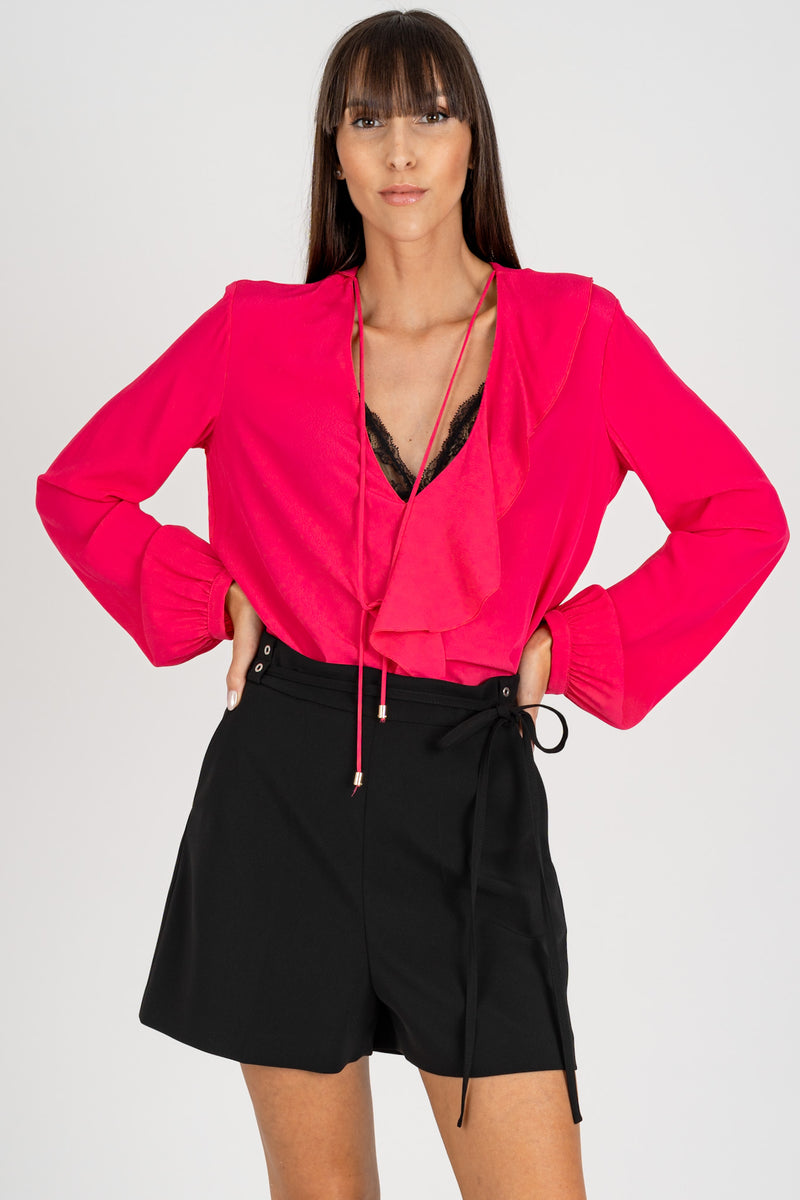 Camicia Crepe Essential Poison Orchid